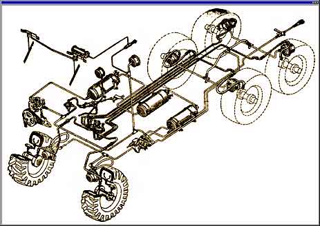 схема подкачки колес камаз 4310